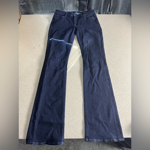 - 7 For All Mankind size 31 mid rise boot cut jeans dark denim - Picture 1 of 7